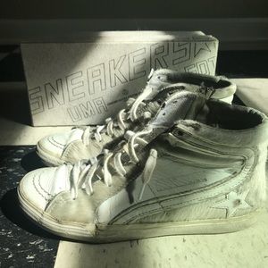 Golden Goose Limited Edition White UMA Sneakers